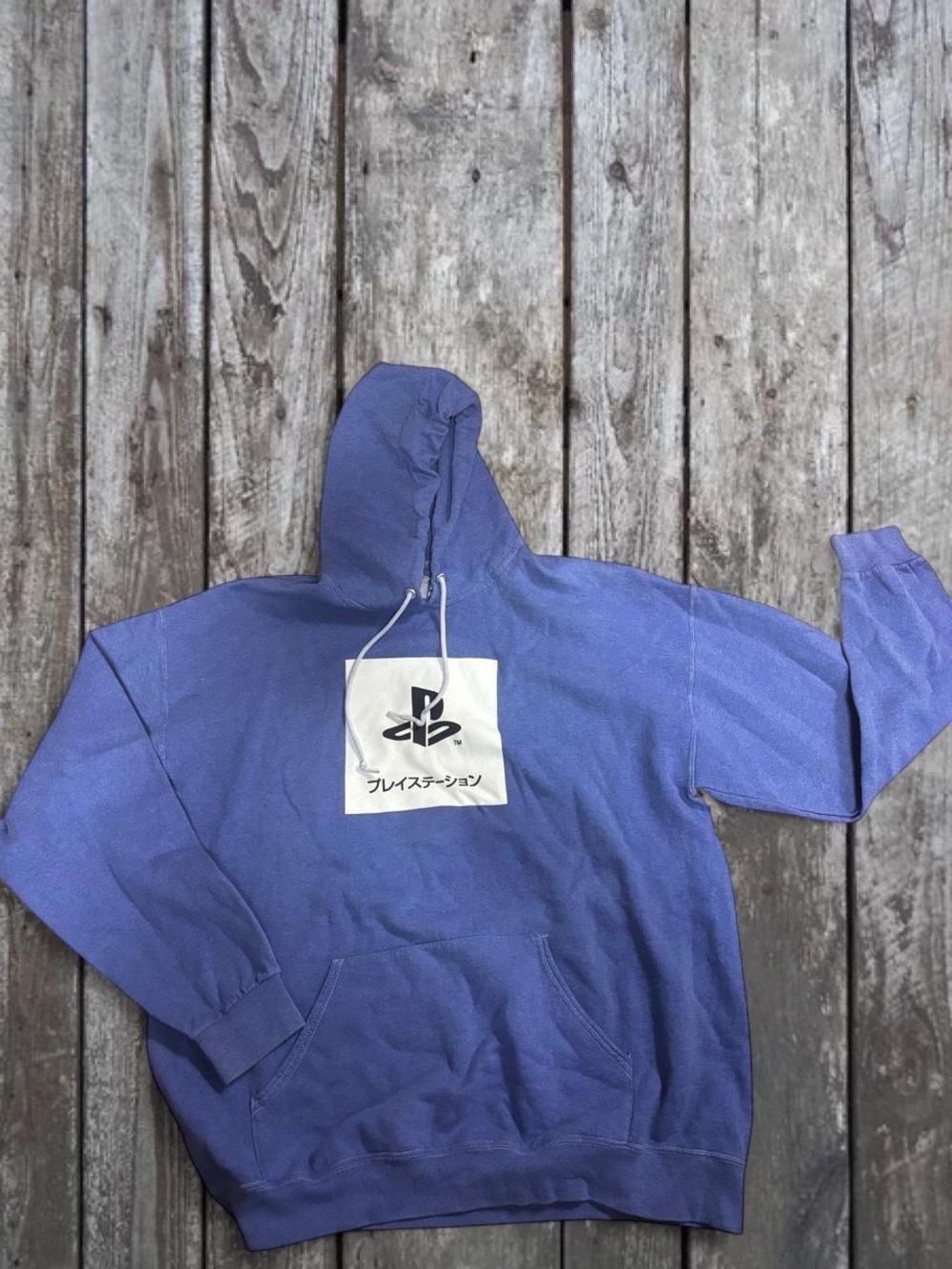 Sony Purple-Blue PlayStation Logo Hoodie - Men's Pullover
